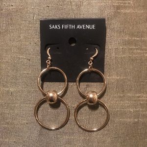 Saks Fifth Avenue Double Hoop Earring